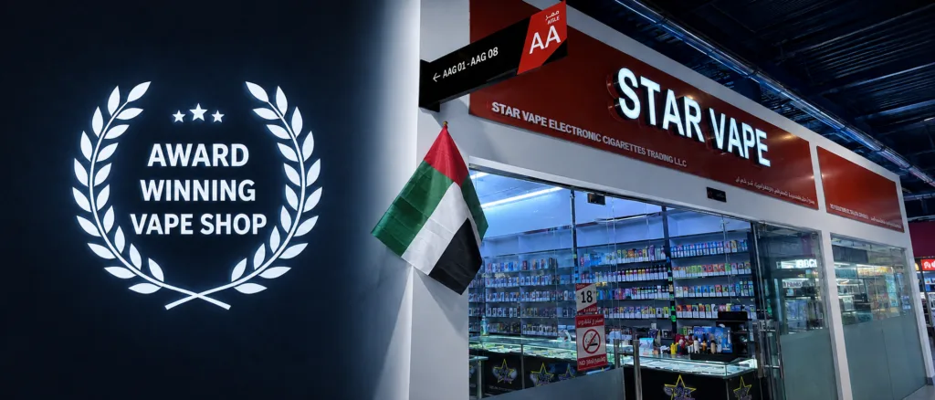 Award winning vape shop banner