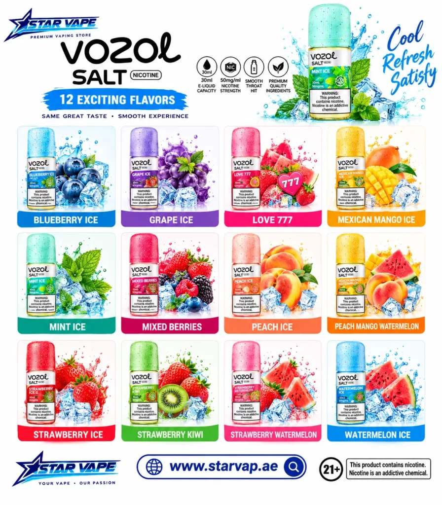 VOZOL Salt Prime 30ml Nic Salt E-Liquid