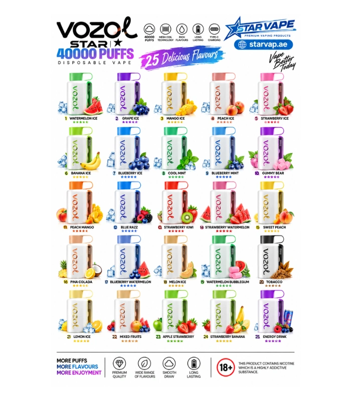 VOZOL Star 40000 Puffs Disposable Vape