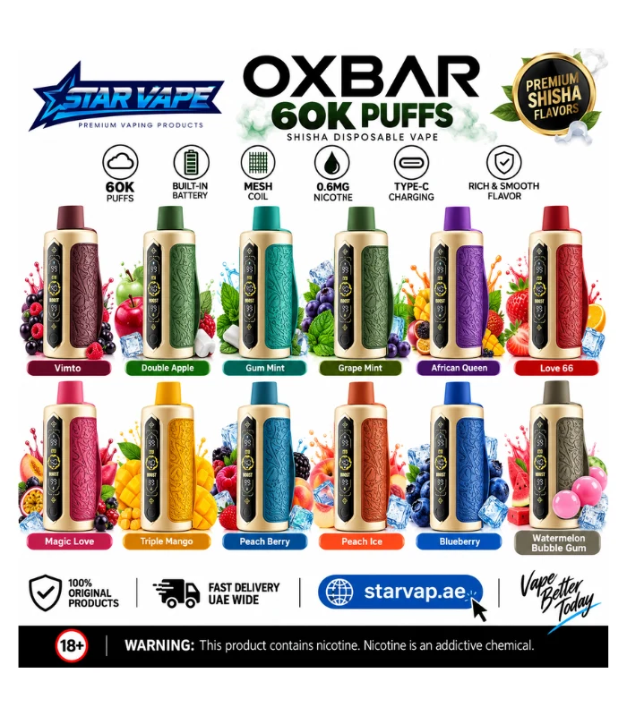 OXBAR Shisha 60000 Puffs Disposable Vape