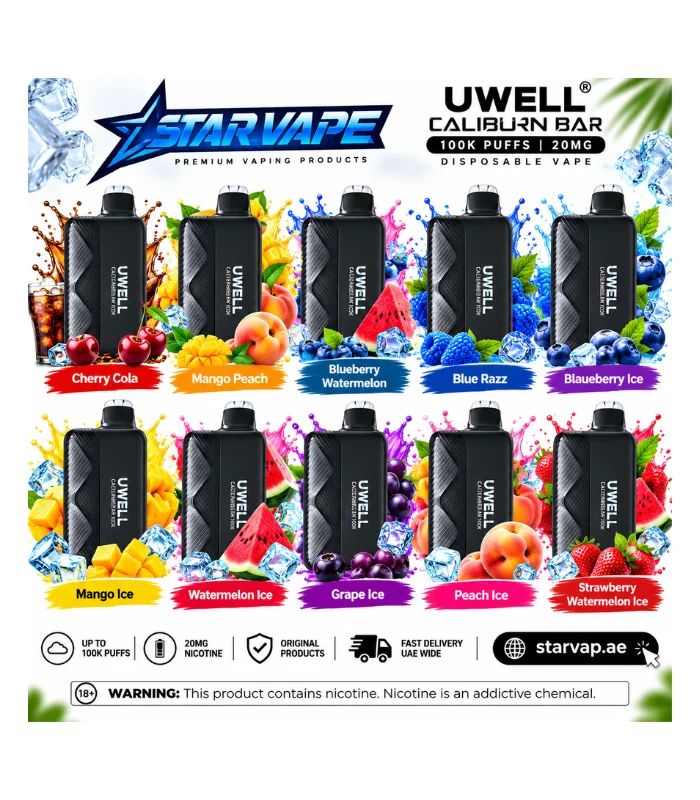 UWELL Caliburn Bar 100K Puffs Disposable Vape