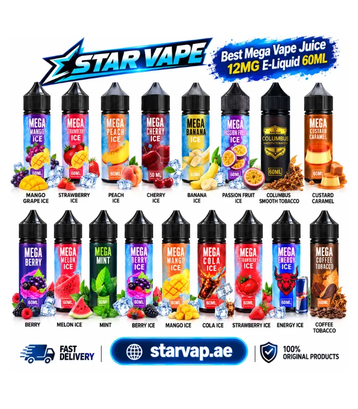 MEGA 60ml Freebase E-Liquid