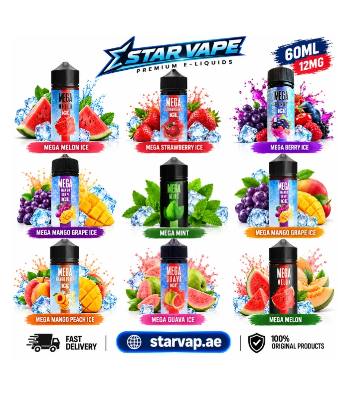 MEGA 120ml Freebase E-Liquid