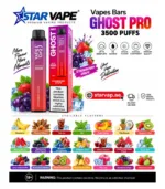 Vapes Bars Ghost Pro 3500 Puffs Disposable Vape