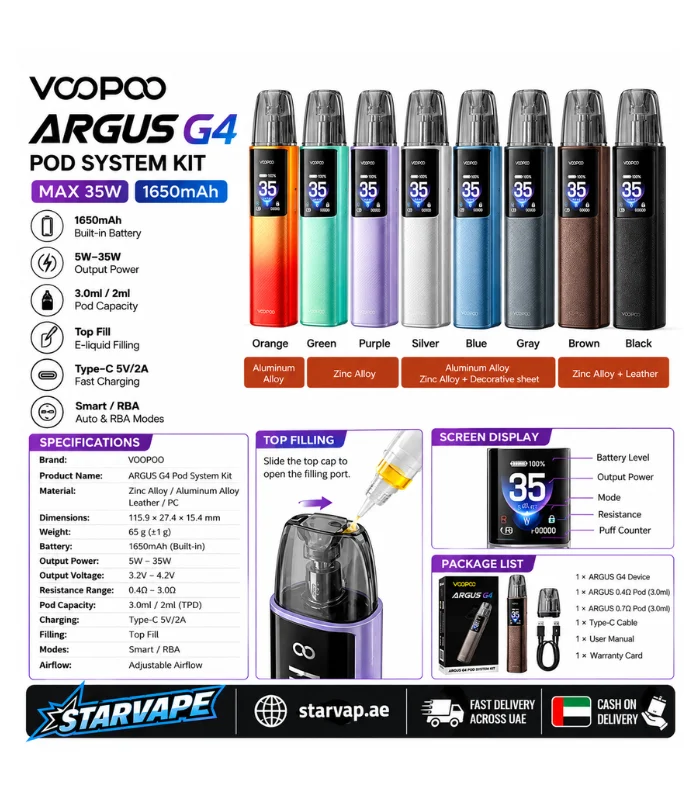 VOOPOO Argus G4 Pod Kit