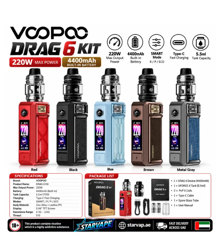 VOOPOO Drag 6 220W Kit